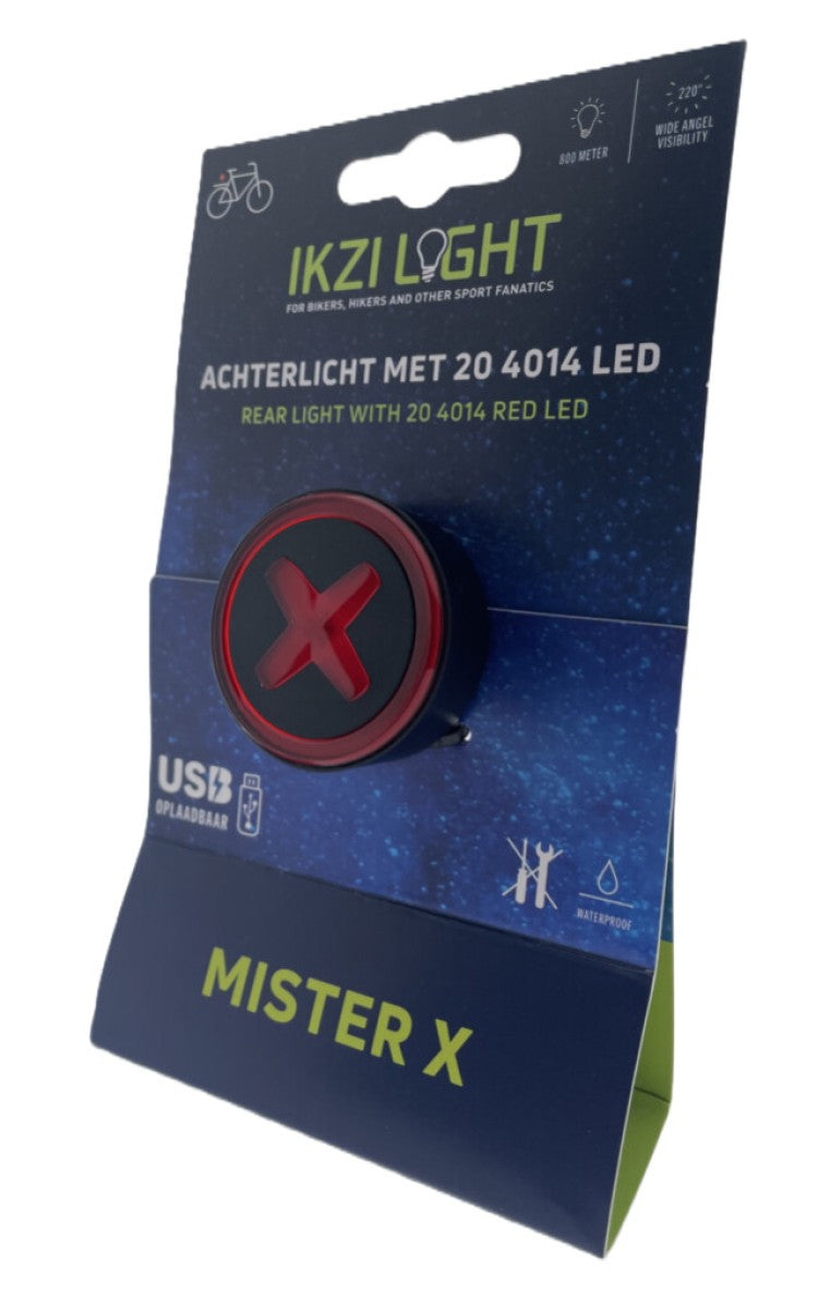 Load image into Gallery viewer, Buzaglo ikzilight achterlicht mr x met 4014 led, usb-oplaadbaar