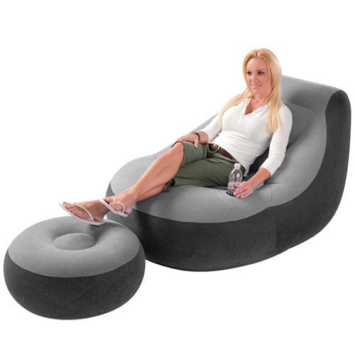 Load image into Gallery viewer, Intex Ultra Lounge stoel met poef