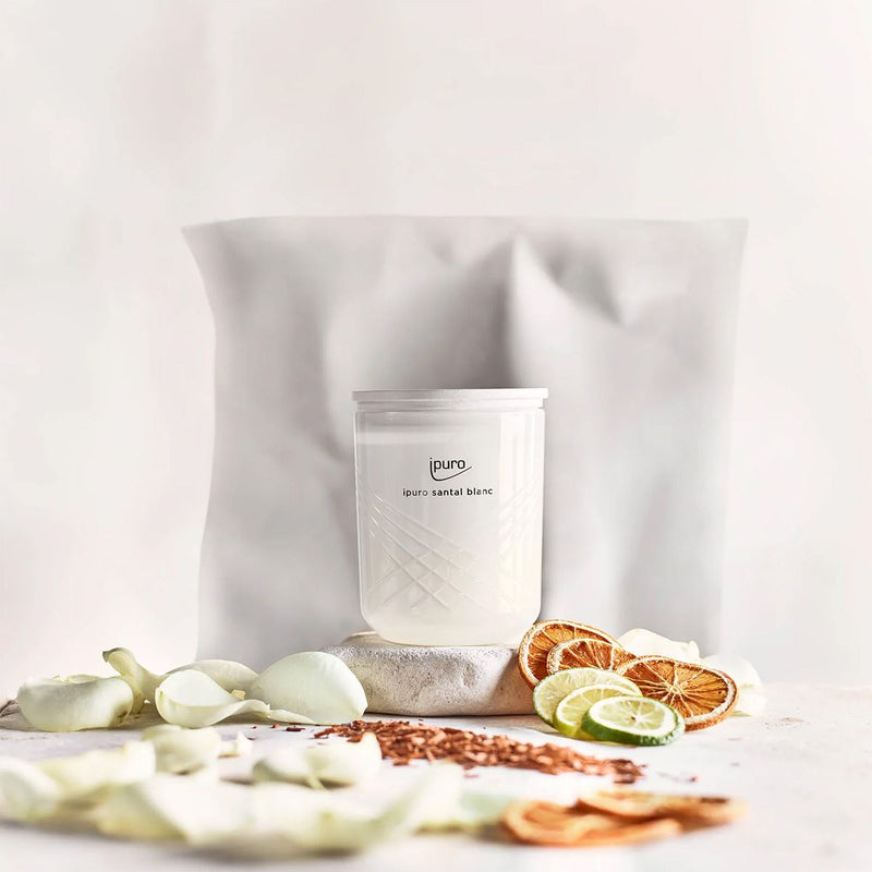Load image into Gallery viewer, Ipuro geurkaars santal blanc 270gr