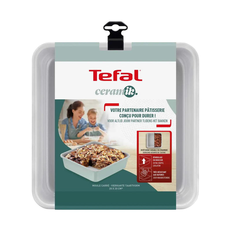 Load image into Gallery viewer, Tefal ceramik vierkante cakevorm 20cm