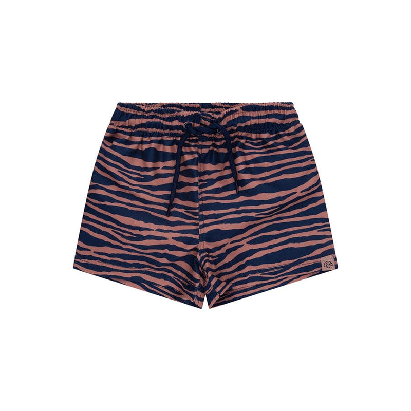 Chargez l'image dans la visionneuse de la galerie, Vibrant stripes | blauw oranje uv zwemboxer jongens