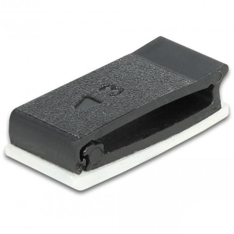 Load image into Gallery viewer, Delock kabelhouder met vergrendelclip zelfklevend zwart 10 stuks