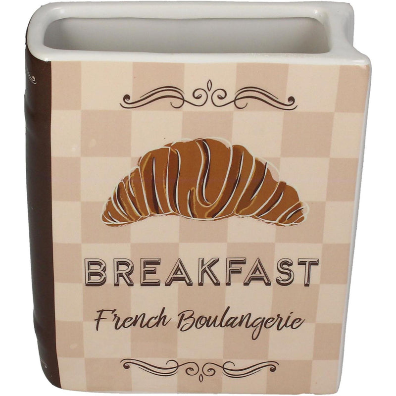 Afbeelding laden in galerijviewer, Kersten vaas boek breakfast dolomite ivory 15x5.5x18cm