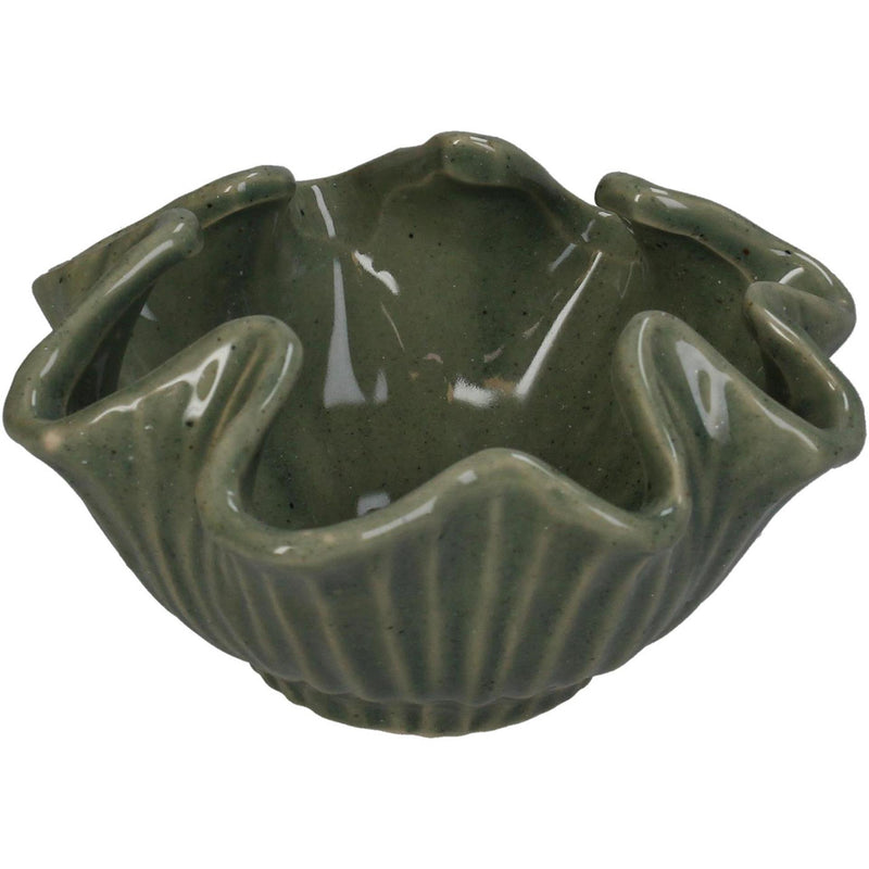Afbeelding laden in galerijviewer, Kersten bloempot keramiek green 15x15x8cm