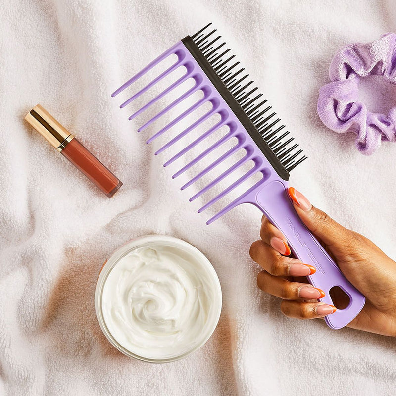 Load image into Gallery viewer, Tangle teezer wide tooth comb for curly hair lilac