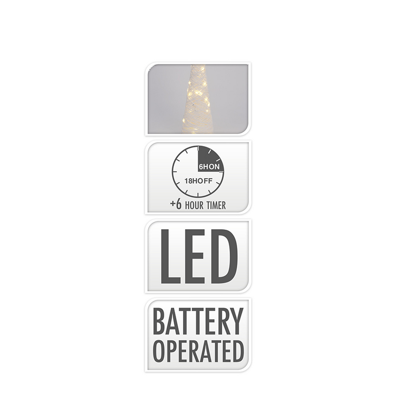 Laden Sie das Bild in Galerie -Viewer, Kegel led wit 40 leds 78cm