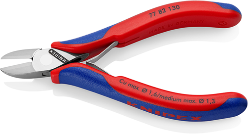 Afbeelding laden in galerijviewer, Knipex elektronica-zijsnijtangen esd | 130 mm lengte | doorgestoken scharnier | meer-componentengrepen - 77 82 130