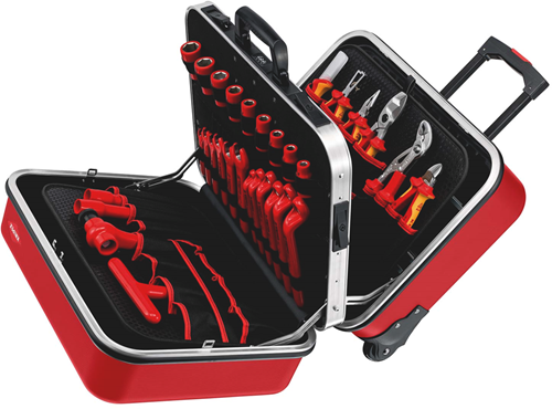 Afbeelding laden in galerijviewer, Knipex gereedschapskoffer big twin move red elektrotechniek - 98 99 15