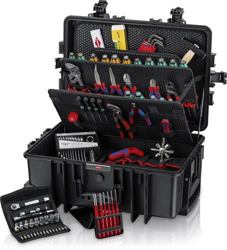 Afbeelding laden in galerijviewer, Knipex gereedschapskoffer robust45 move mechanica | 90-delig - 002137m