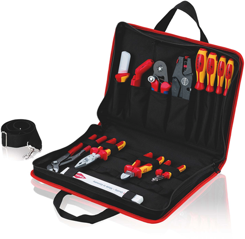 Afbeelding laden in galerijviewer, Knipex gereedschapstas compact elektro | 14-delig - 00 21 11