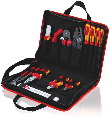 Afbeelding laden in galerijviewer, Knipex gereedschapstas compact elektro | 14-delig - 00 21 11