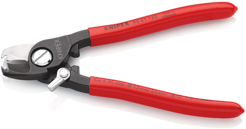 ギャラリービューアに画像をロードする, Knipex kabelschaar | kunststof bekleed | gebruineerd | lengte 165 mm - 95 41 165