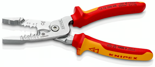 Afbeelding laden in galerijviewer, Knipex kabelstripper 5 in 1 kombitang vde | 200 mm - 1376200me