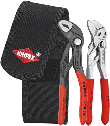 Laden Sie das Bild in Galerie -Viewer, Knipex mini-tangenset in gereedschapsriemtas | 1 x 86 03 125, 1 x 87 01 125 - 00 20 72 v04
