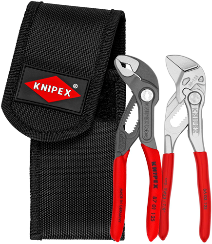 Laden Sie das Bild in Galerie -Viewer, Knipex mini-tangenset in gereedschapsriemtas | 1 x 86 03 125, 1 x 87 01 125 - 00 20 72 v04