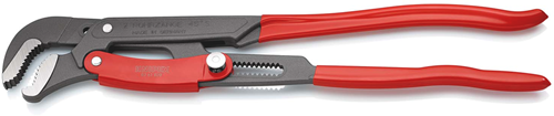 Afbeelding laden in galerijviewer, Knipex pijptang s-vormig | 560 mm lengte | snelle instelling | rood poedergecoat - 83 61 020