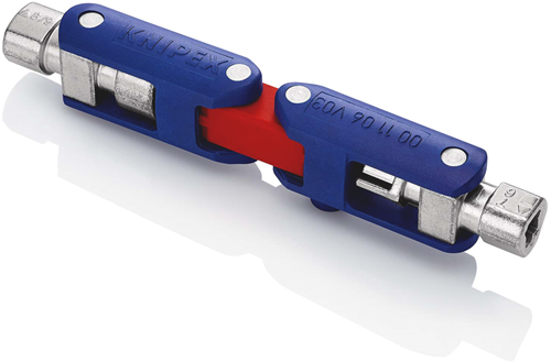 Afbeelding laden in galerijviewer, Knipex schakelkastsleutel doublejoint | lengte 62 mm | zelfbedieningskaart blister - 00 11 06 v03
