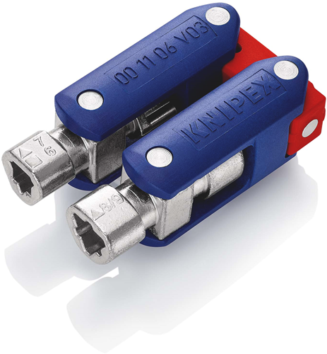 Afbeelding laden in galerijviewer, Knipex schakelkastsleutel doublejoint | lengte 62 mm | zelfbedieningskaart blister - 00 11 06 v03