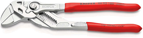 ギャラリービューアに画像をロードする, Knipex sleuteltang | 180 mm lengte | tang en schroefsleutel in eén | kunststof bekleed | verchroomd - 86 03 180 sb