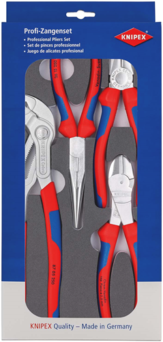 Laden Sie das Bild in Galerie -Viewer, Knipex tangenset met schuimrubberen inlay - 00 20 01 v17