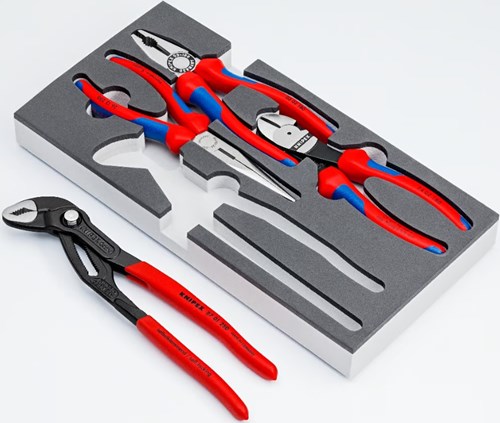 Load image into Gallery viewer, Knipex tangenset | met schuimrubberen inlay | 4-delig - 002001v15