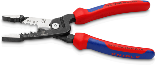 Chargez l'image dans la visionneuse de la galerie, Knipex wirestripper metrisch model | meer-componentengrepen | zwart geatramenteerd | lengte 200 mm - 13 72 200 me sb