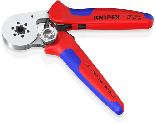 Load image into Gallery viewer, Knipex zelfinstellende krimptang voor adereindhulzen | zij-invoering | meer-componentengrepen - 97 55 14 sb