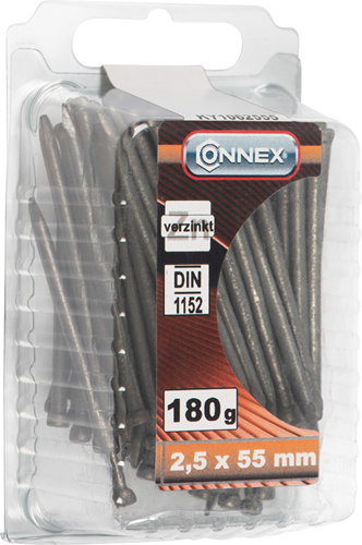 Afbeelding laden in galerijviewer, Connex nagel ronde kop 2.5x55 180g vz - ky1062555