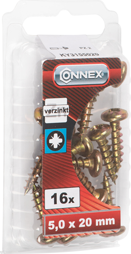 Afbeelding laden in galerijviewer, Connex pz-schroef pank 5.0x20 16st vz - ky3155020