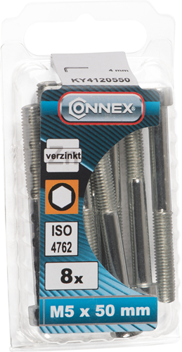 Load image into Gallery viewer, Connex binnenzeskantbout cy m5x50 8st vz - ky4120550