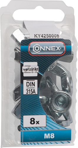Laden Sie das Bild in Galerie -Viewer, Connex vleugelmoer m8 8st vz - ky4250008