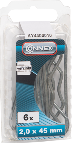 Load image into Gallery viewer, Connex verende borgclips 2x50mm 6st vz - ky4400010