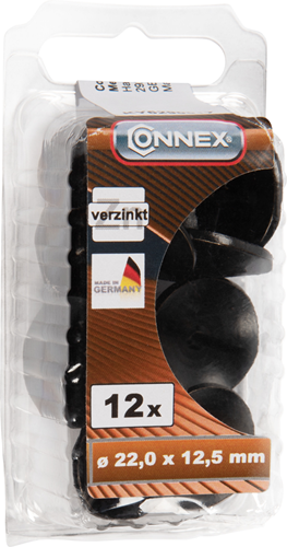 Afbeelding laden in galerijviewer, Connex siernagel 22mm gehamerd 12st zw - ky6290017