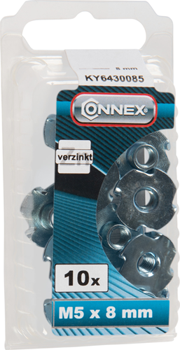 Load image into Gallery viewer, Connex inslagmoer met haken m5x8 10st vz - ky6430085