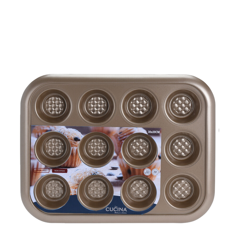 Laden Sie das Bild in Galerie -Viewer, La cucina muffinvorm anti-kleef 12 muffins