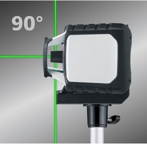 Load image into Gallery viewer, Laserliner cubus g 210 s | set | groene rotatielaser | licht-statief 150 cm | telescopische nivelleerlat 4 m en laserontvanger - 052.305a