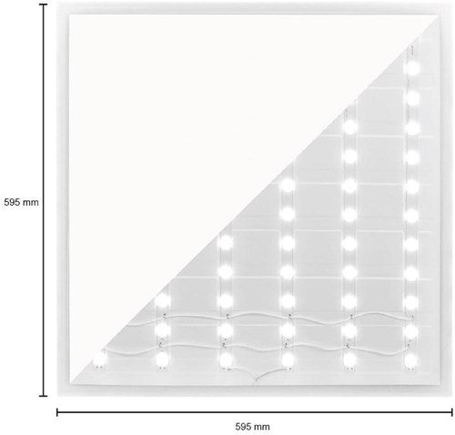 Chargez l'image dans la visionneuse de la galerie, Enzo led backlit paneel wit 60x60cm 36w 4500lm tri-white - 5016200