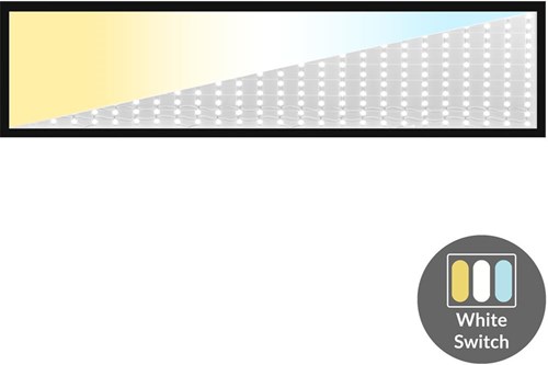 Laden Sie das Bild in Galerie -Viewer, Enzo led backlit paneel zwart 120x30cm 30w 4050lm tri-white - 5016260