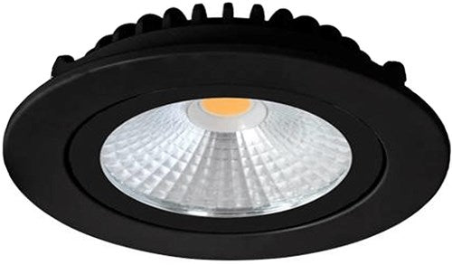 Cargue la imagen en el visor de la galería, Enzo led inbouwspot 5w dimtowarm 85mm 36gr rond verstelbaar zwart - led4601