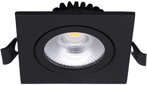 Laden Sie das Bild in Galerie -Viewer, Enzo led inbouwspot 6w 2700k 85mm 60gr vierkant verstelbaar zwart - led4615