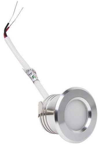 Laden Sie das Bild in Galerie -Viewer, Enzo led mini inbouwspot 1,5w 2700k 37mm 60gr rond vast geschuurd staal - led4632
