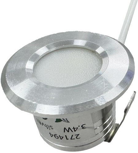 Laden Sie das Bild in Galerie -Viewer, Enzo led mini inbouwspot 1,5w 2700k 37mm 60gr rond vast geschuurd staal - led4632