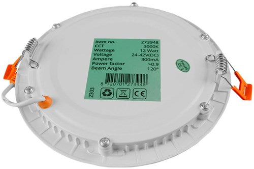 Laden Sie das Bild in Galerie -Viewer, Enzo led panel downlight 18w 4000k incl. driver wit - led2643