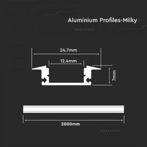 Load image into Gallery viewer, Enzo led profiel inbouw 24,7x7mm 2 meter mat - 5423270