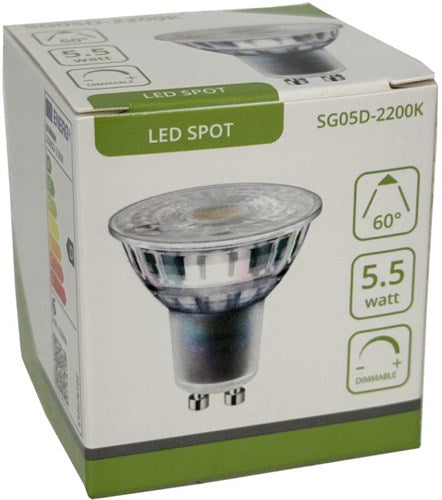 Chargez l'image dans la visionneuse de la galerie, Enzo led spot gu10 230v 5,5-50w 60gr 2200k dimbaar - led0680