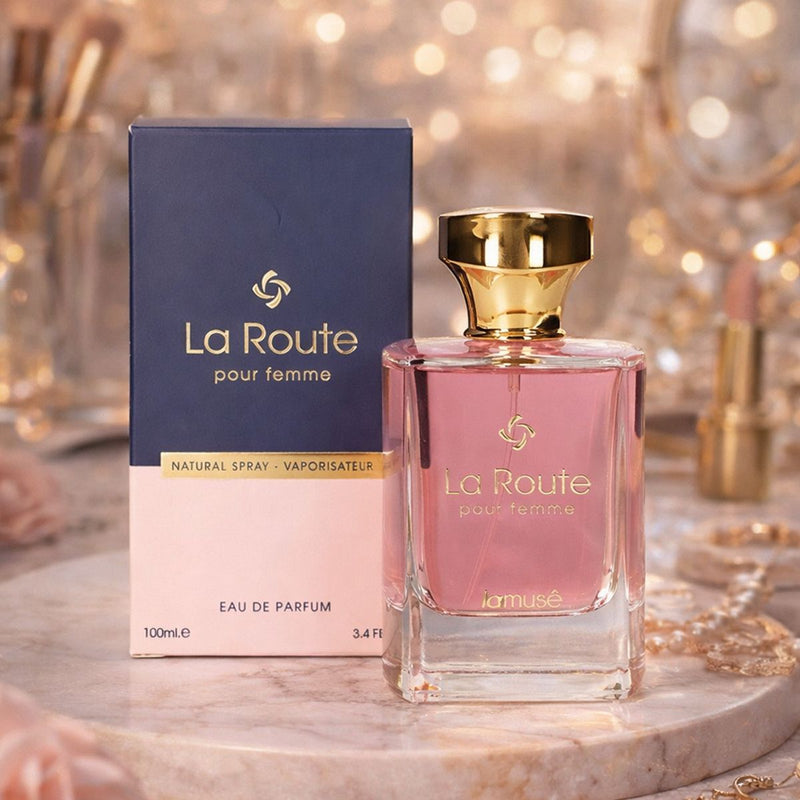 Load image into Gallery viewer, Lamusê by lattafa eau de parfum la route pour femme 100ml