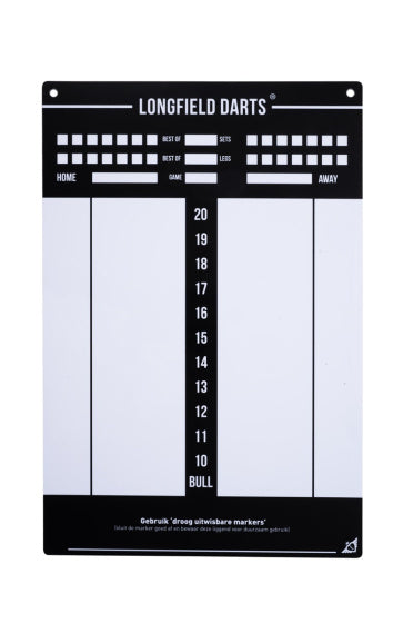 Load image into Gallery viewer, Longfield darts Tournament dartbord met toebehoren zwart 8-delig