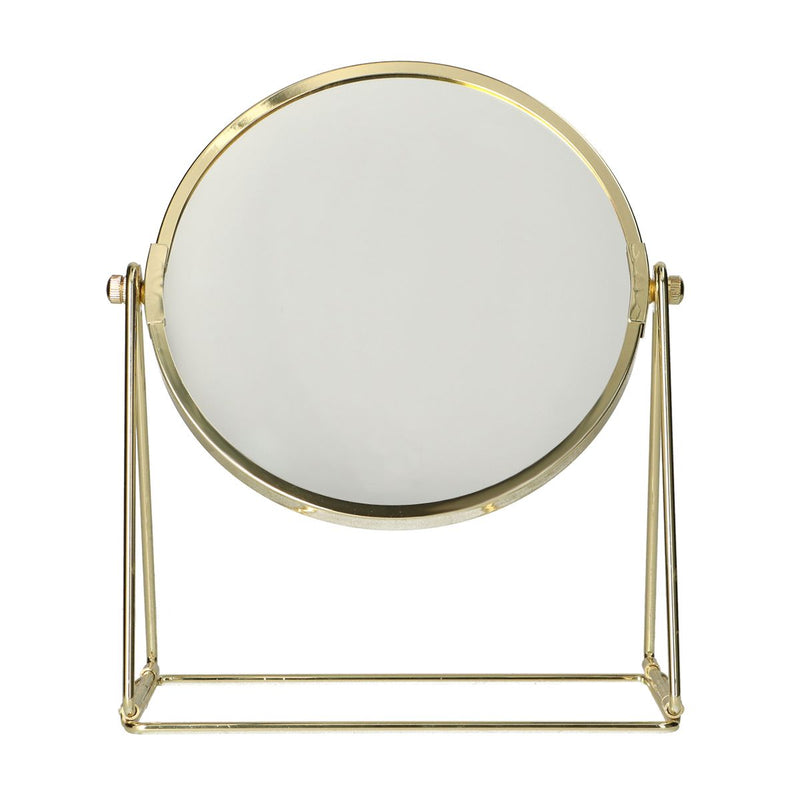 ギャラリービューアに画像をロードする, Lsp spiegels spiegel op frame voet goud 22cm 3x vergrotend