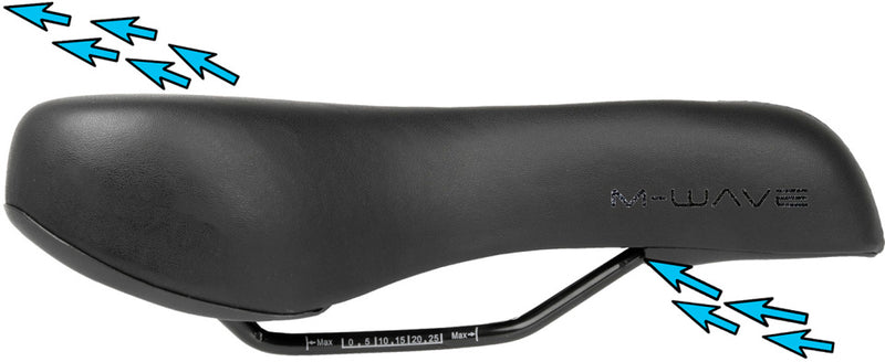 Load image into Gallery viewer, M-Wave Tour II zadel unisex zwart
