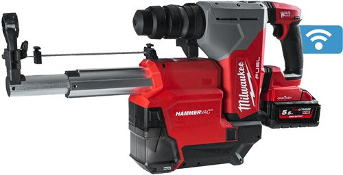 Afbeelding laden in galerijviewer, Milwaukee m18 onefhpx del-552c | sds-plus boorhamer met stofafzuiging | set | 2x 5,0ah accu - 4933478498
